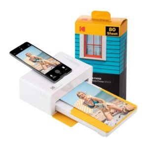 KODAK Dock Plus Instant Photo Printer – 4x6” Prints, Easy Bluetooth Connection, High-Quality Output (50 Sheets)